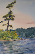 watercolour Stoney Lake Sentinel