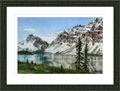 framed snowscape painting