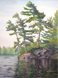 Watercolor painting O Canada #2