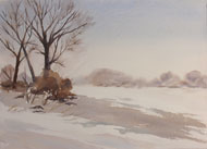 watercolour  Winter Light